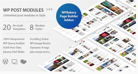 WP Post Modules v2.5.1 – WordPress新网报刊布局插件插图(1)