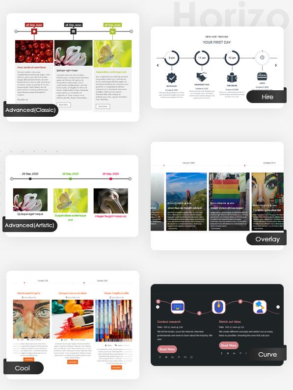 WP Timeline Designer Pro v1.4.6 – WordPress时间轴插件插图(1)
