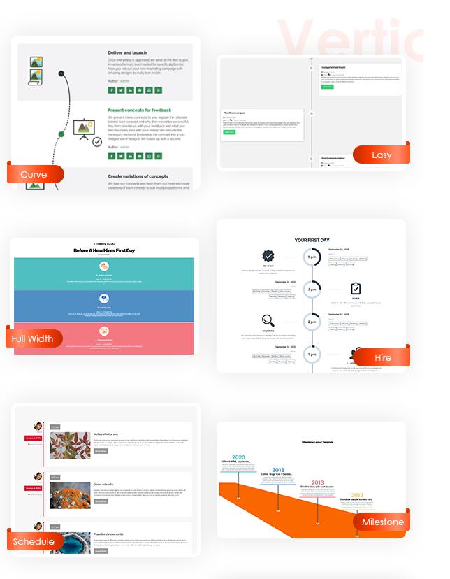 WP Timeline Designer Pro v1.4.6 – WordPress时间轴插件插图(2)