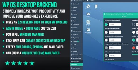 WP OS Desktop Backend 1.160破解版（已汉化） – WordPress后台主题模板插图