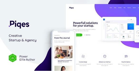 Piqes v1.0.8 – WordPress广告公司主题插图
