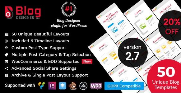 Blog Designer PRO v3.4.8 – WordPress博客美化插件插图