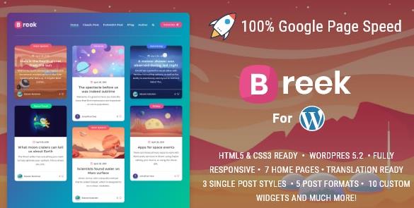 Breek v4.1.0 – WordPress最小超现代博客主题插图