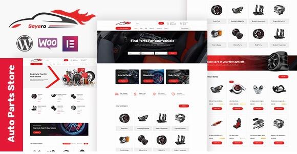 Sayara v1.2.2破解版（已汉化） – 汽车配件商店WooCommerce WordPress主题