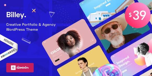 Billey v1.7.1(已汉化) –创意组合和代理WordPress主题