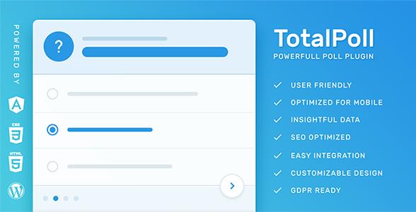 TotalPoll Pro v4.12.0免激活版(已汉化) – WordPress调查问卷模板插件