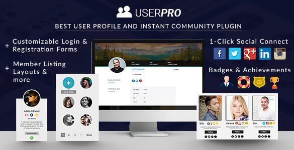 UserPro v5.1.9破解版(已汉化) – WordPress社区和用户个人资料插件