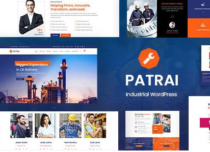Patrai Industry v1.8 – 工业WordPress主题插图