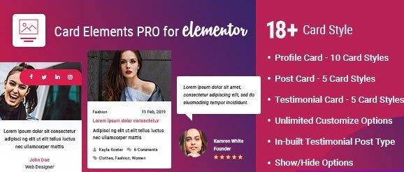 Card Elements Pro for Elementor v1.1.2插图