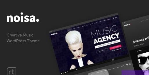 Noisa v2.5.6 - WordPress的音乐制作人，乐队和活动主题插图