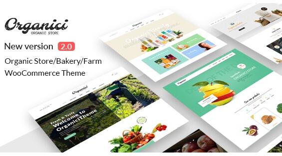 Organici v2.1.0 – Organic Store＆Bakery WooCommerce主题插图