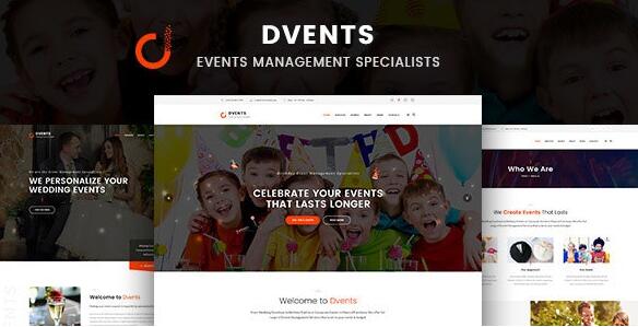 Dvents v1.2.5 –WordPress活动管理公司和代理商主题插图