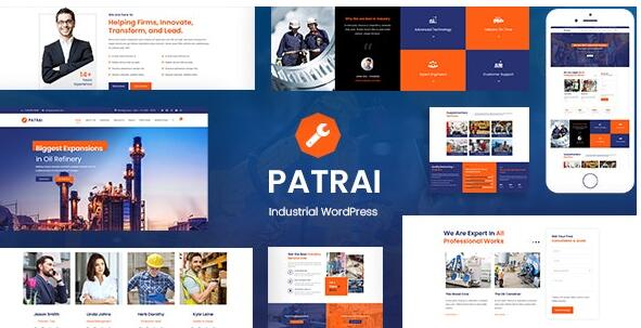 Patrai Industry v2.6 – WordPress工业制造商主题插图