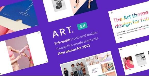 Portfolio ART 3.10.2 – WordPress作品集主题插图