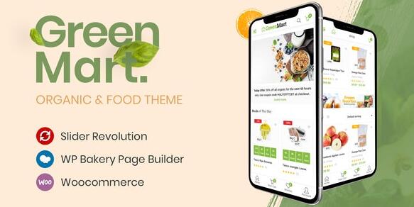 GreenMart v4.1.9 免激活版（已汉化） – WooCommerce 有机食品 WordPress主题插图