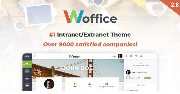 Woffice v5.4.21(已汉化) – WordPress内网/外网主题