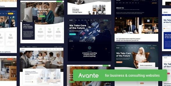 Avante v3.0破解版–业务咨询WordPres主题
