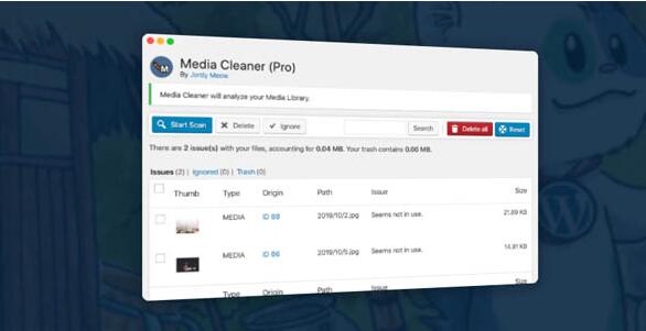 Media Cleaner Pro v6.9.6无限制版(已汉化)– WordPress媒体库无用文件清理插件