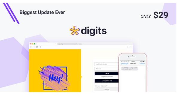 Digits v8.6.3内置激活（已汉化）+ Addons – WordPress手机注册和登录插件