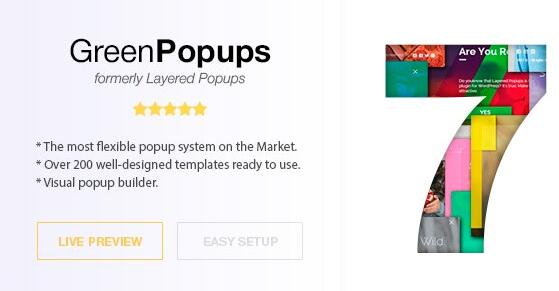 Green Popups v7.53(已汉化) – WordPress弹出窗口插件