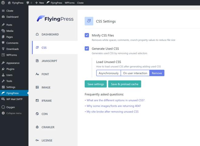 FlyingPress v5.2.2无限制版(已汉化) – WordPress CDN缓存加速插件