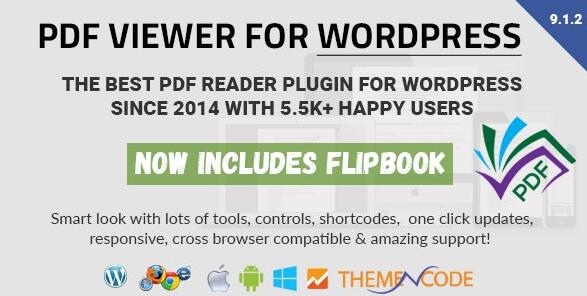 PDF viewer for WordPress v11.5.0破解版(已汉化) – WordPress高级PDF阅读插件