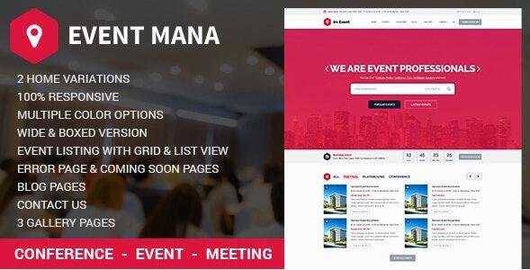 Event Management WordPress Theme v1.8.8