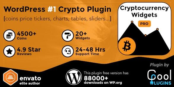 Cryptocurrency Widgets Pro v3.9.4破解版– WordPress加密数字货币插件插图