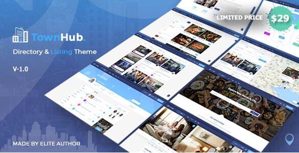 TownHub v1.7.6破解版 –WordPress目录和列表主题插图