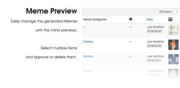 MeMeMe v2.2.9汉化破解版 – WP模因生成器插件插图