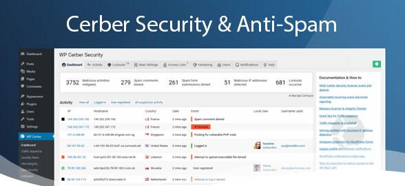 Cerber Security Pro v9.6.7.3破解版（已汉化） – WordPress安全插件插图