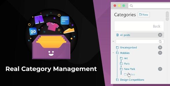 WordPress Real Category Management v4.2.24破解版 – wordpress分类自定义树形菜单插件插图