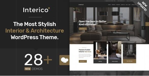 Interico v1.1.3破解版 – WordPress室内设计与建筑主题插图