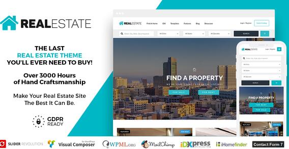 Real Estate 7 v3.5.4破解版– WordPress房地产主题插图