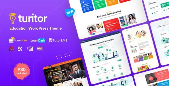 Turitor v1.4.4 – LMS和教育WordPress主题插图