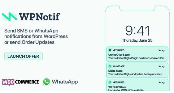 WPNotif v3.0.2.1（已汉化） – WordPress 短信和WhatsApp通知插件插图
