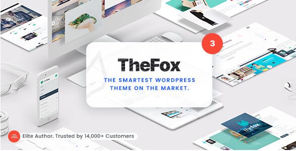 TheFox v3.9.64(已汉化) – 响应式多用途WordPress主题插图