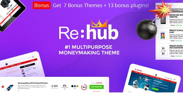 Rehub v19.9.2（已汉化） – WordPress会员营销，多厂商商店，社区主题插图