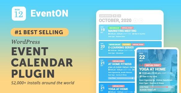 EventOn v4.9.6 破解版（已汉化） + Addons – WordPress事件日历插件插图