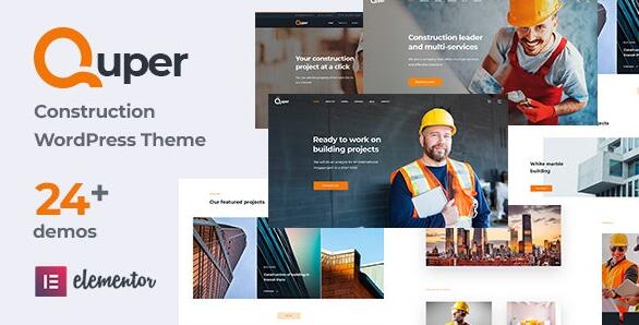Quper v1.11 – WordPress建筑主题插图