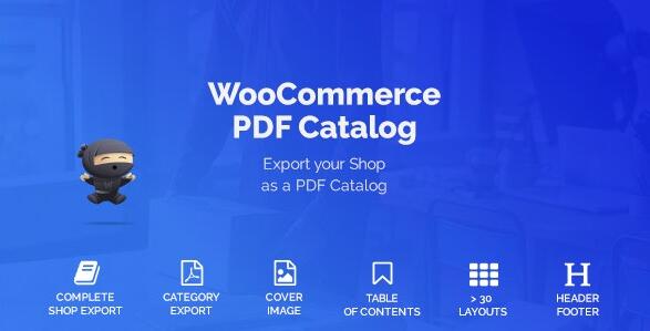 WooCommerce PDF Catalog v1.18.8无限制版(已汉化)- 产品目录打印PDF插件