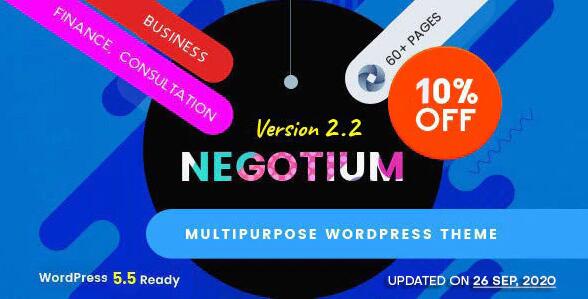 Negotium v2.2破解版 – WordPress多用途业务主题