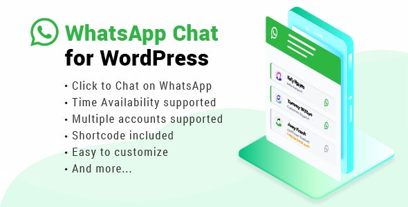 WhatsApp Chat WordPress v3.7.1（已汉化） – WordPress聊天插件