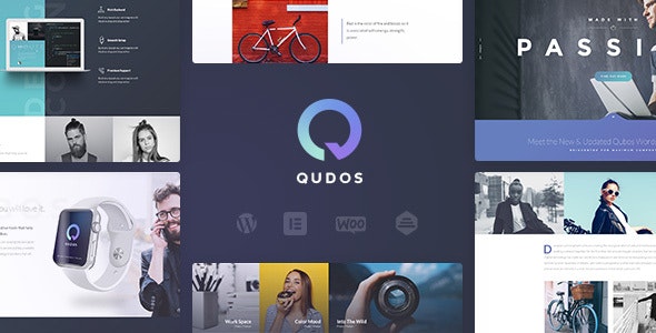 Qudos v1.5.2破解版–WordPress投资组合和代理主题