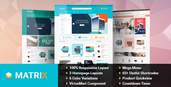 Matrix v3.9.6破解版 – Joomla在线商店模板