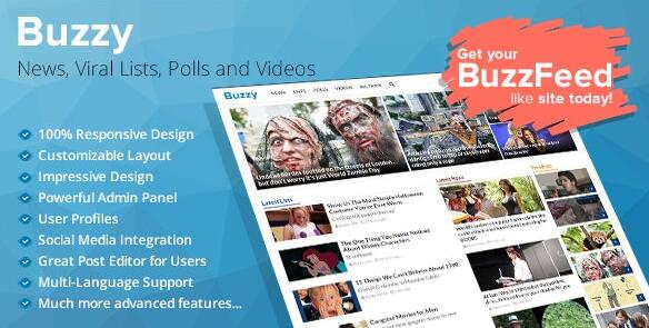 Buzzy v4.9.0破解版 – WordPress新闻网站源码插图
