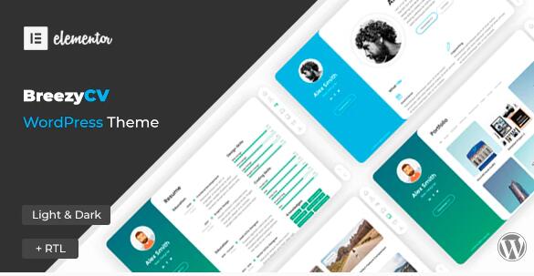 BreezyCV 1.6.0破解版 – WordPres 简历主题插图
