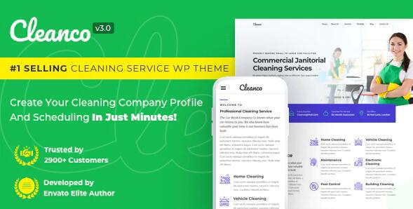 Cleanco v3.2.4破解版 – WordPress清洁服务公司主题插图