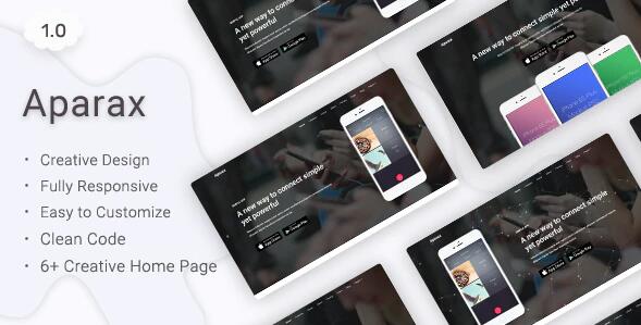 Aparax v1.0 – 保健品登陆页面模板插图