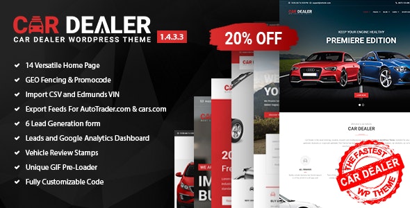 Car Dealer v6.1.1破解版 – WordPress汽车响应式主题插图